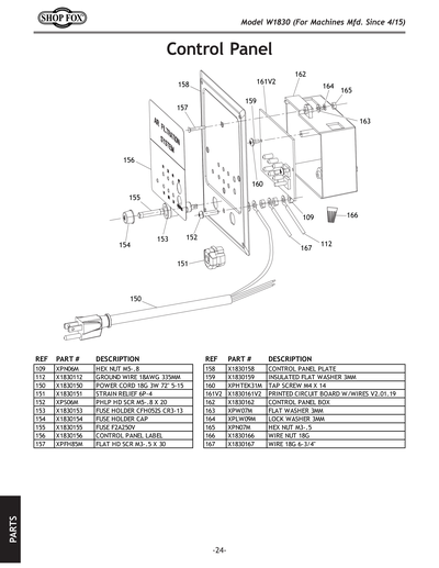 Part Diagram for W1830