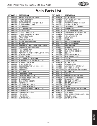 Part Diagram for W1862