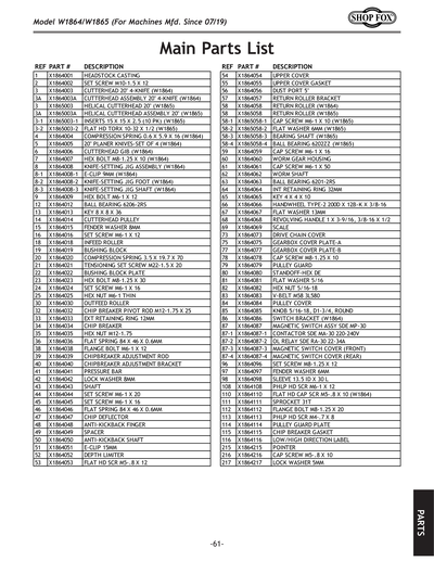 Part Diagram for W1864