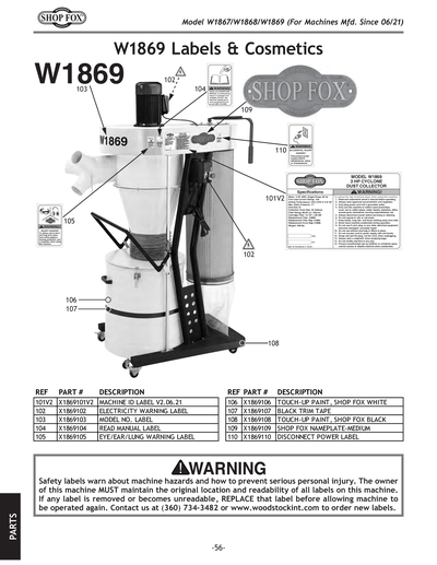 Part Diagram for W1867