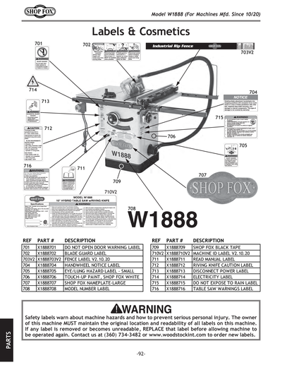 Part Diagram for W1888