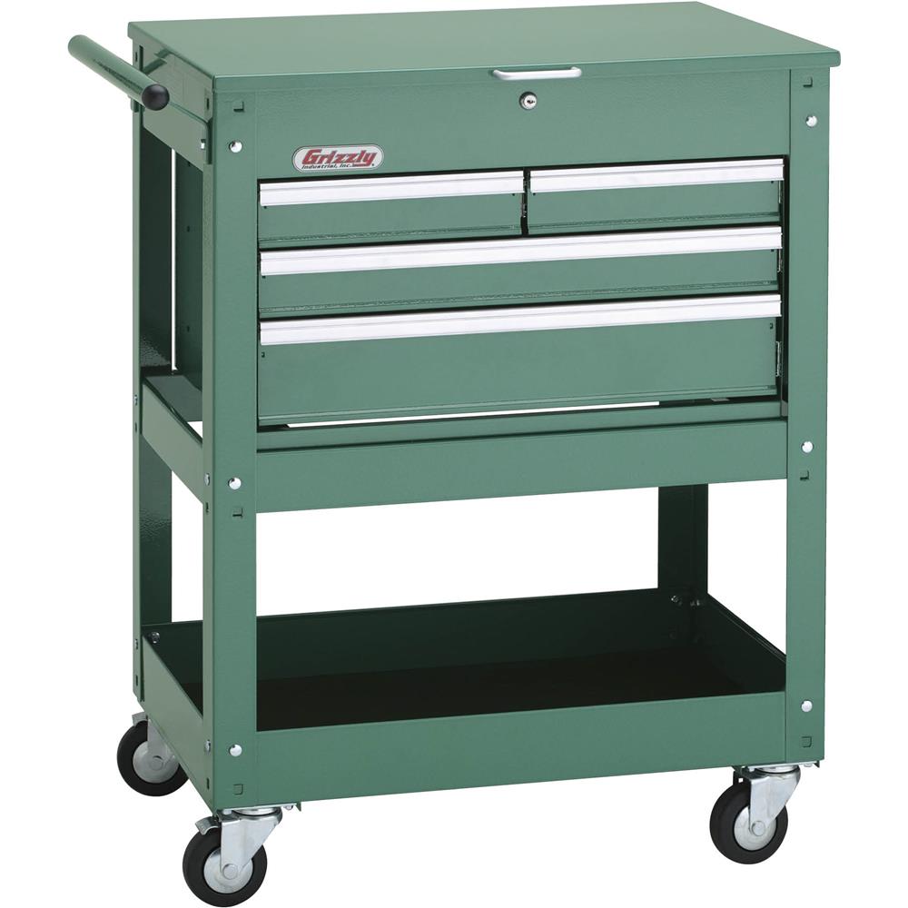 Grizzly H7728 - Rolling Tool Cart with 4-Drawer Tool Chest