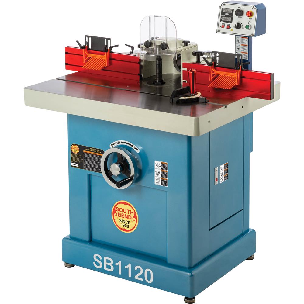 South Bend SB1120 - 5 HP 3-Phase Variable-Speed Spindle Shaper