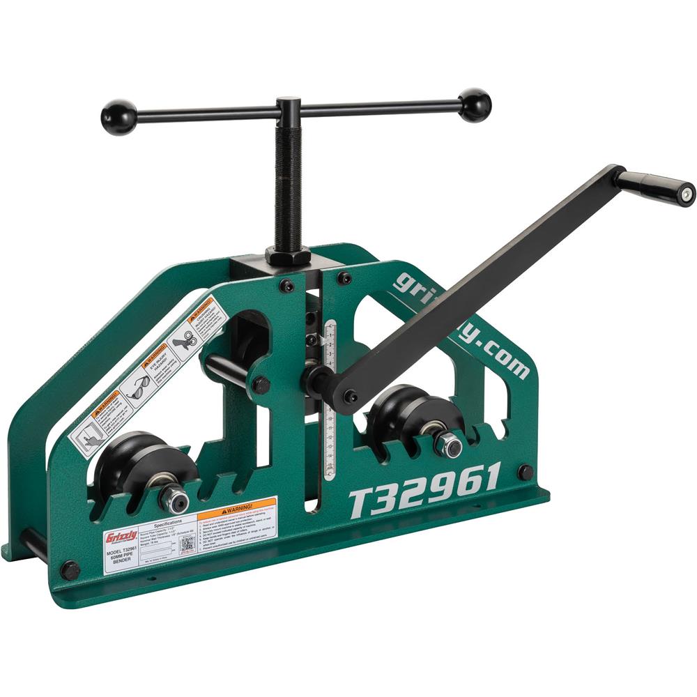 Grizzly T32961 - 60mm Manual Tube / Pipe Roller Bender - Grizzly