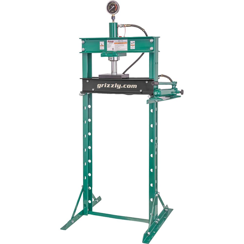 やすこ Grizzly T34347 - 20-Ton Hydraulic Shop Press - Grizzly Industrial