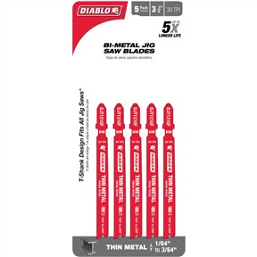 Metal Cutting Jigsaw Blades, 5 Pk.