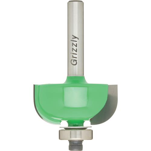 Image for Grizzly C1736 - Anti-Kickback Cove Bit, 1/4" Shank, 3/8" Radius