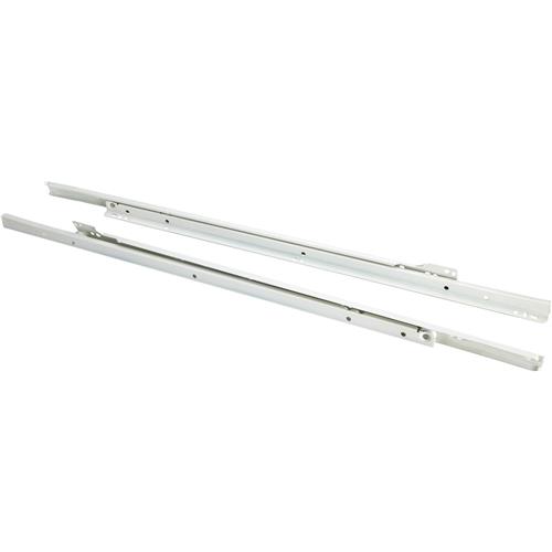 Image for Steelex D4318 - 24" European Style Self-Closing Drawer Slide, White pack of two