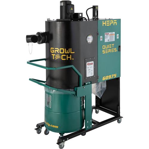 Image for Growl-Tech G0975 - 1-1/2 HP Two-Stage Quiet Series Cyclone Dust Collector