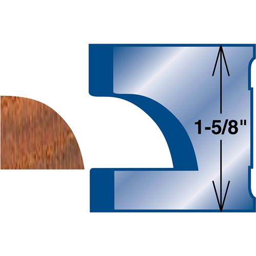 Image for Grizzly G4522 - Moulding Knife - Quarter Round