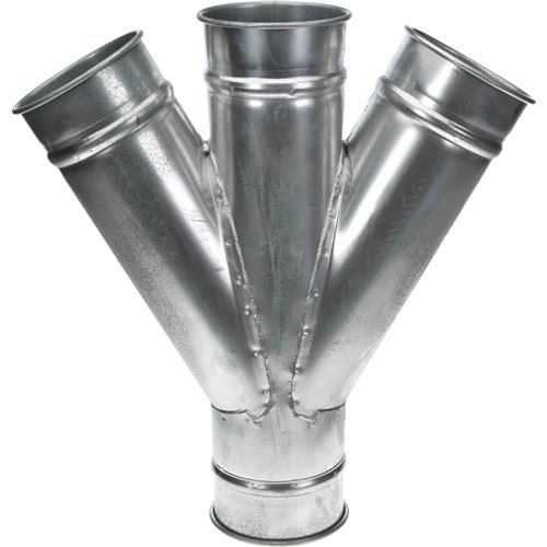 Image for US Duct G6171 - 4" to 4" x 4" x 4" Industrial Dust Collection Double Branch