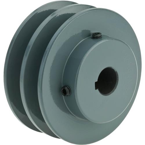 Image for Grizzly G6266 - Double V-Groove Pulley - 3" Pitch Dia., 5/8" Bore