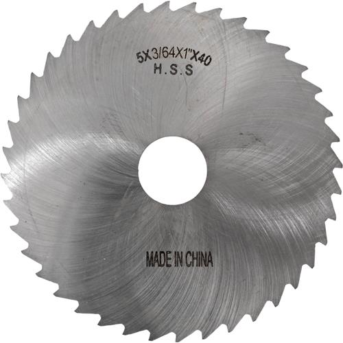 Image for Grizzly G9496 - HSS Slitting Saws - 5" x 3/64" x 1" 40T