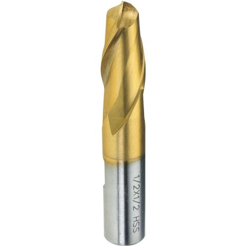 Image for Grizzly G9882 - TiN Coated Ball End Mills - 1/2" Dia.