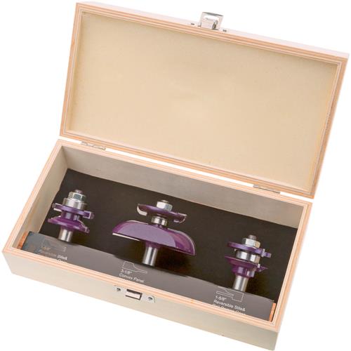 Image for Grizzly H5551 - Panel Bit 3 Pc. Set w/ Undercutter, 1/2" Shank