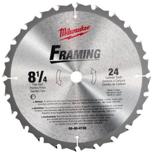 Image for Milwaukee H7055 - 8-1/4" x 5/8" 24t ATB .070 Ripping Blade