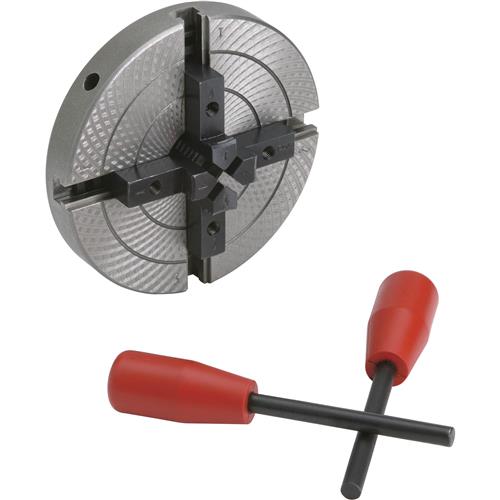Image for Grizzly H8041 - 5" 4-Jaw Wood Chuck - 3/4" x 16 TPI