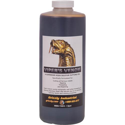 Image for Grizzly T10615 - Viper's Venom Cutting Oil, Quart
