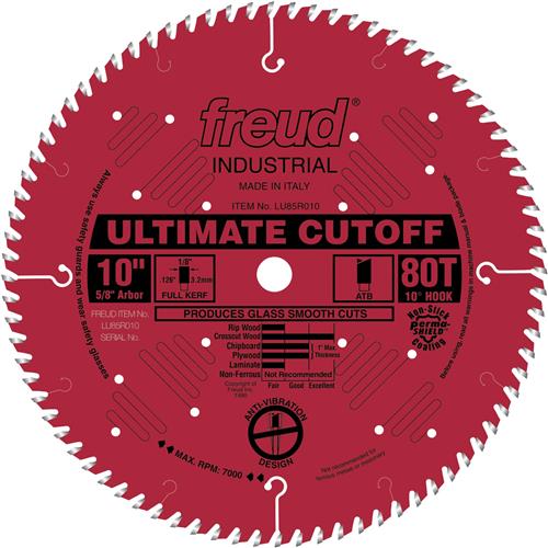 Image for Freud T24431 - 10" x 5/8" 80t ATB Cutoff Saw Blade