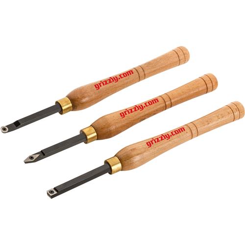 Image for Grizzly T25974 - 3-Piece Carbide Chisel Set