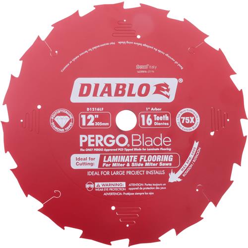 Image for Diablo T26987 - 12" x 16T PCD Laminate Flooring Blade