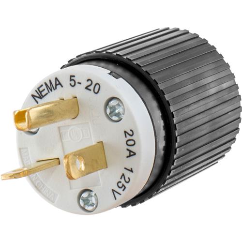 Image for Hubbell T28410 - 20 Amp 125V NEMA 5-20 Single-Phase Straight Blade Plug