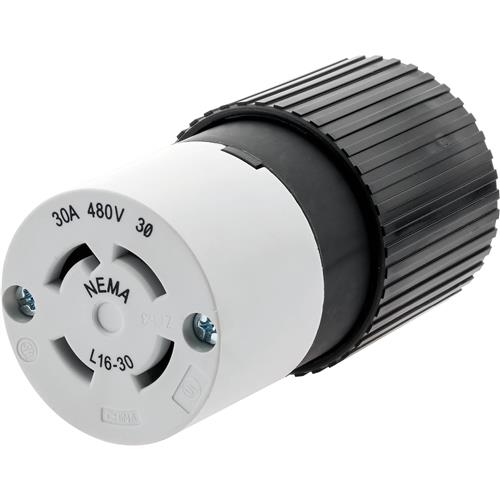 Image for Hubbell T28437 - 30 Amp 480V NEMA L16-30 3-Phase Twist Lock Connector