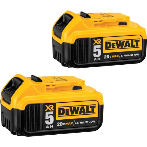 Image for DeWalt T29114 - 20V XR 5.0Ah Li-Ion Battery, 2 Pk.