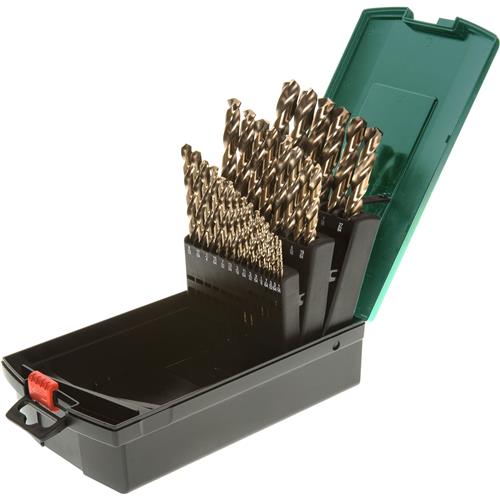 Image for Grizzly PRO T30017 - 29 Pc. M35 Cobalt Drill Bit Set