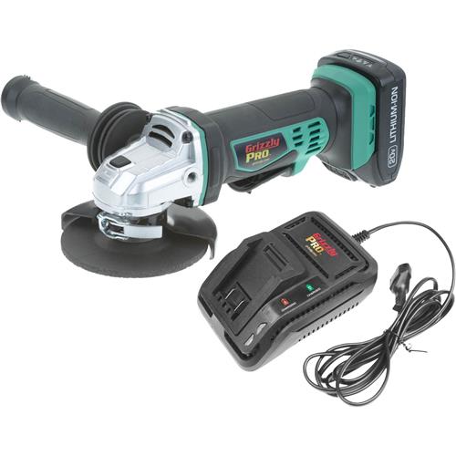 Image for Grizzly PRO T30299X1 - 20V Angle Grinder Kit with Li-Ion Battery & Charger