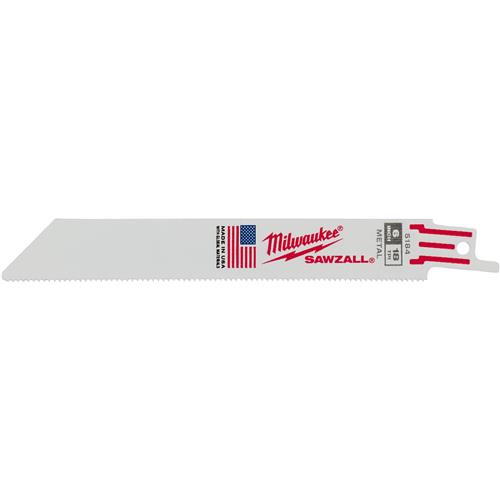 Image for Milwaukee T31254 - SAWZALL 6" 18TPI Metal Blade Thin Kerf - 5Pk