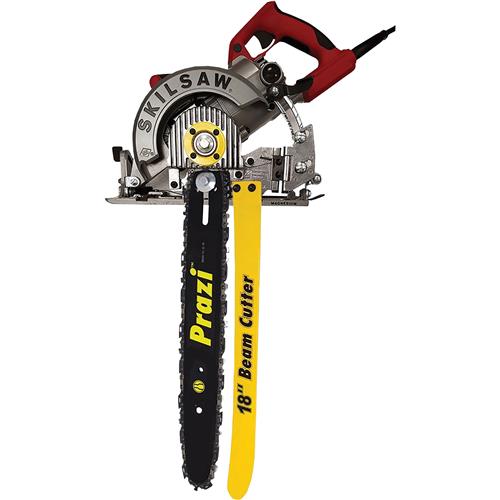 Image for Prazi T31728 - 18" Wormdrive Beam Cutter - Circular Saw Blade and Chain Attachment