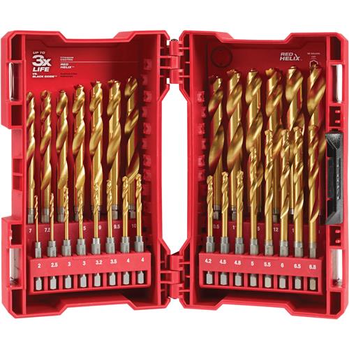 Image for Milwaukee T33298 - Metric Titanium Drill Bits RH 29pc Kit