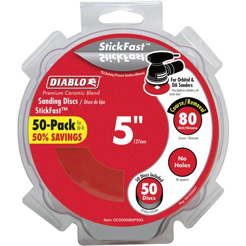Image for Diablo T33532 - 5" 80 Grit (Coarse) ROS StickFast™ Discs 50 Pk