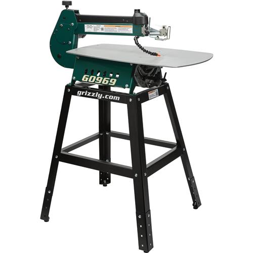 Image for Grizzly T33906 - 21" Variable-Speed Scroll Saw with Foot Pedal and Stand