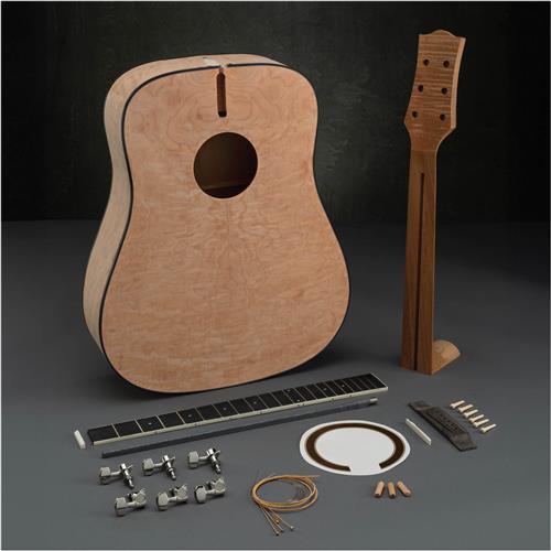 Image for Grizzly T33952 - Quilted Maple Acoustic Guitar Kit