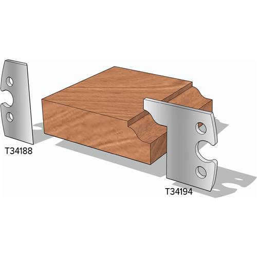 Image for Grizzly T34194 - 3/4" Ogee Profile Knives, 2-Pk.