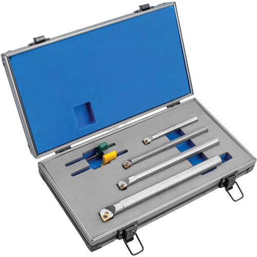 Image for HARLINGEN T34454 - Indexable Boring Bar Set w/ Solid Carbide Shank, 5/16"- 5/8"